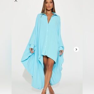 Chic Aqua mini dress